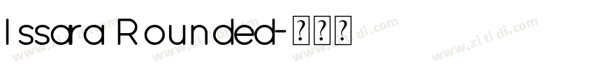 Issara Rounded字体转换